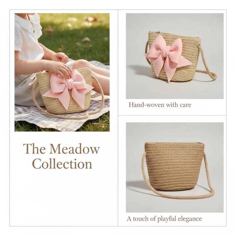 Tas Bahu Jerami Anyaman untuk  - Beach Bag Straw ulasan dan harga