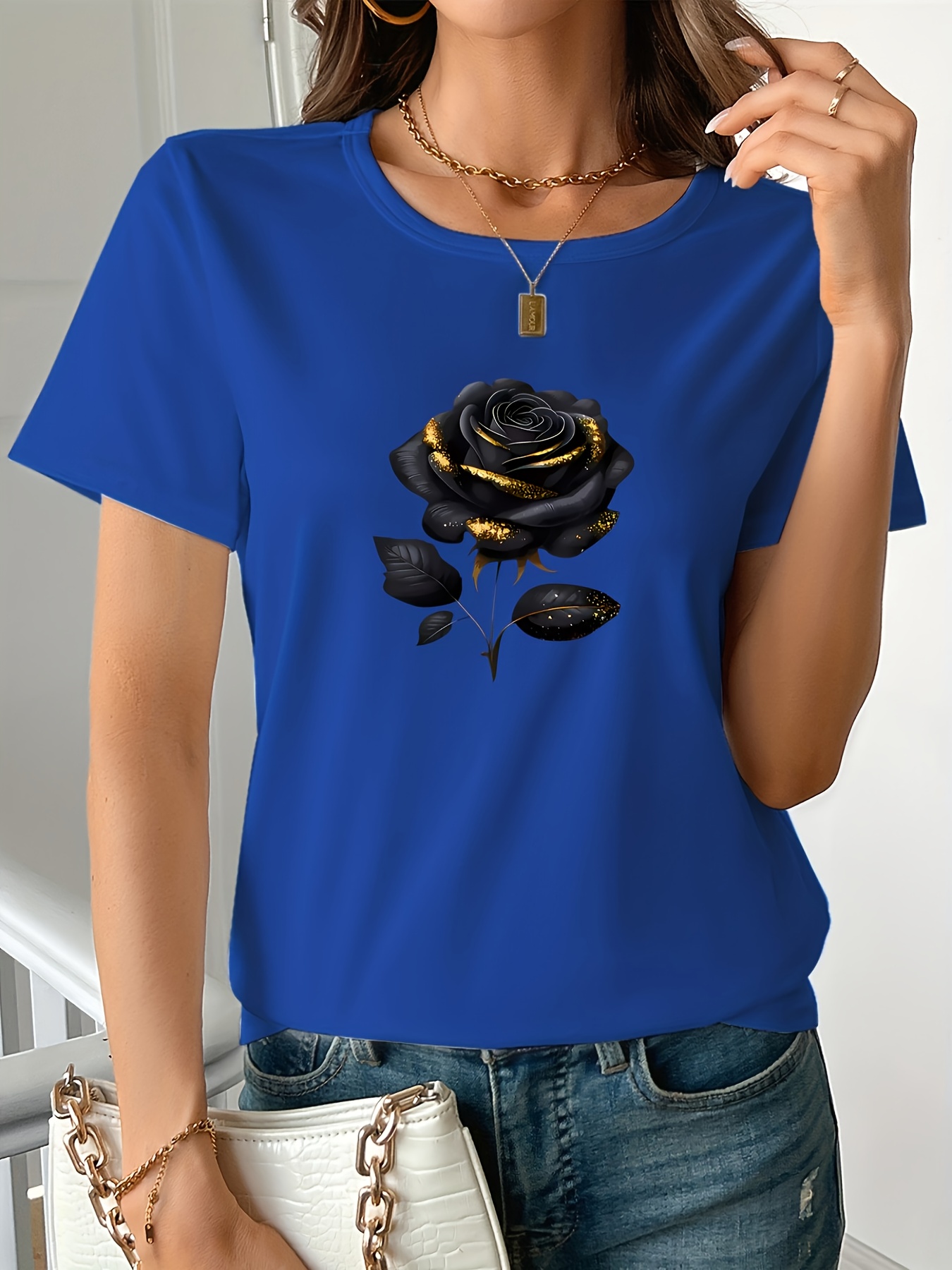 Kaos Hitam Ukuran Besar Wanita - Summer Rose Clothing ulasan dan harga