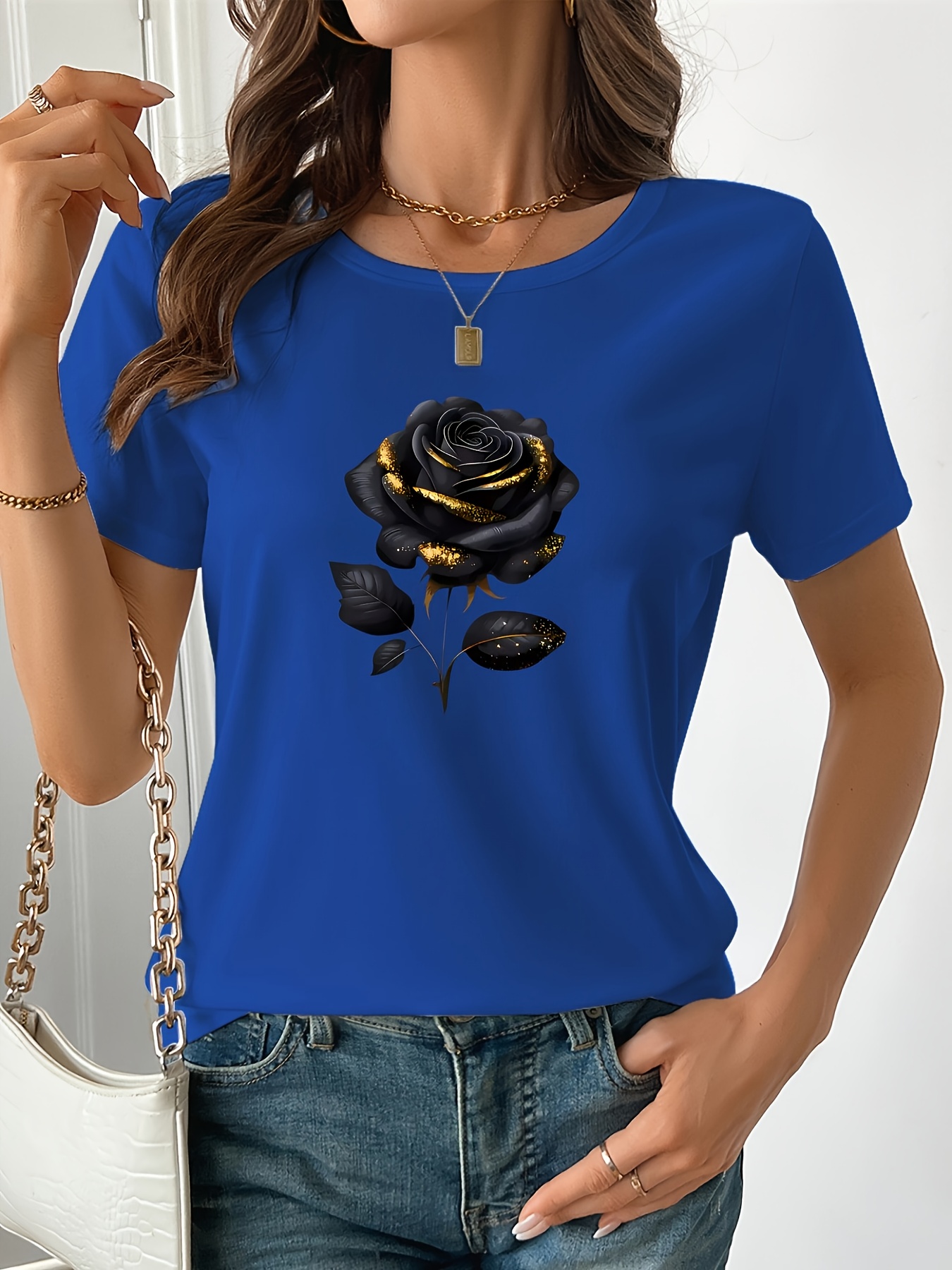 Kaos Hitam Ukuran Besar Wanita - Summer Rose Clothing ulasan dan harga