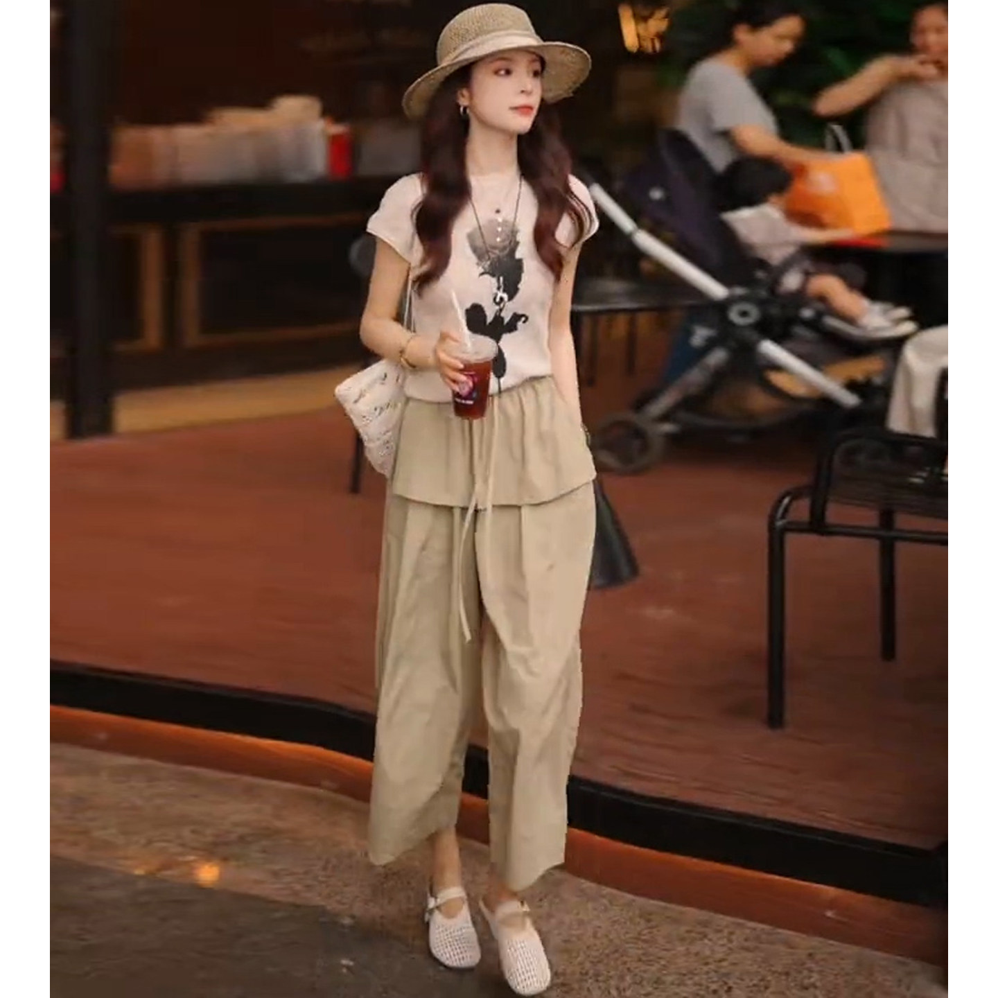 Atasan Lengan Pendek Rajutan M - Summer Rose Clothing ulasan dan harga