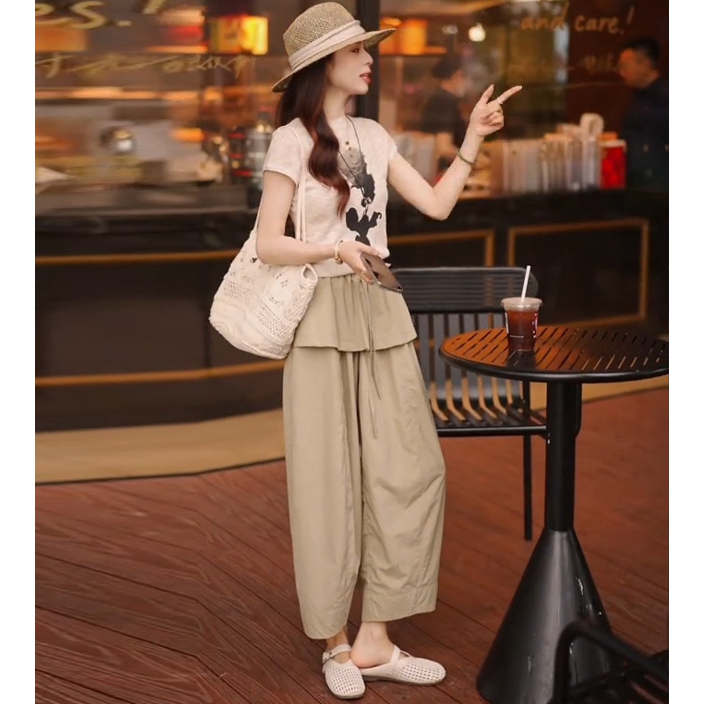 Atasan Lengan Pendek Rajutan M - Summer Rose Clothing ulasan dan harga
